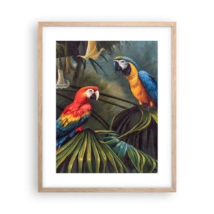 Plakat w ramie jasny dąb - Romantyzm w tropikach - 40x50 cm