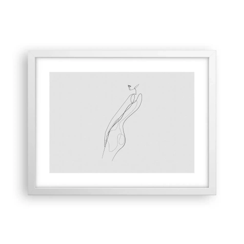 Plakat w białej ramie - Zaledwie obietnica - 40x30 cm