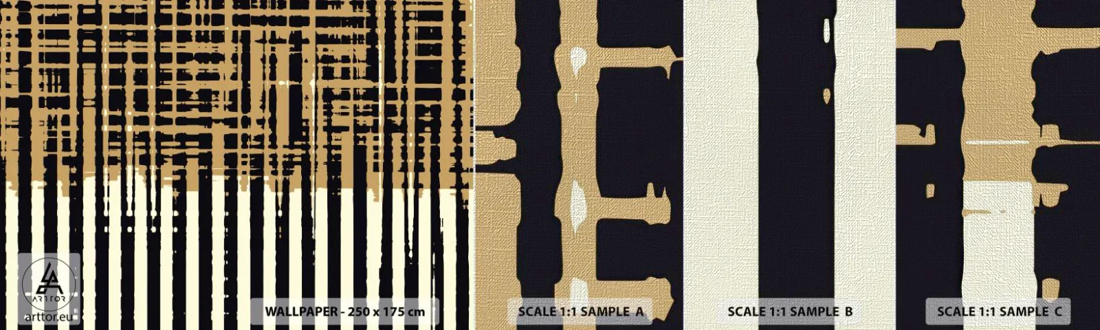 Fototapeta Próbka Premium Canvas - Architektoniczna abstrakcja - Abstrakcja, Sztuka, Linie - 100x30 cm