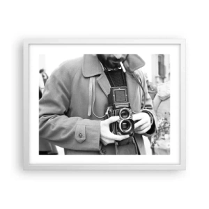 Plakat w białej ramie - W stylu retro - 50x40 cm