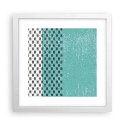 Plakat w białej ramie - Kompozycja zrównoważona - 30x30 cm