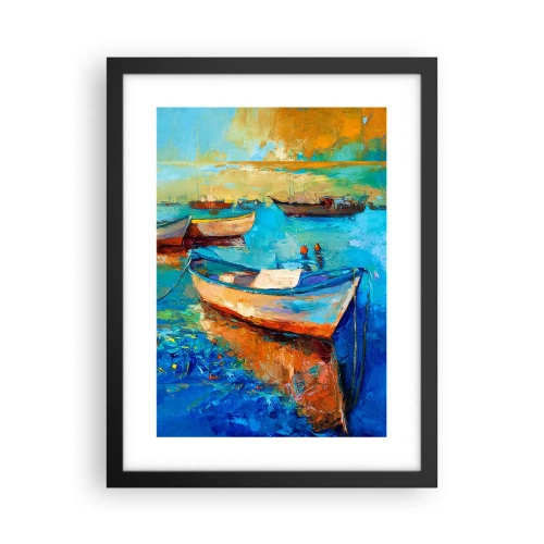 Plakat w czarnej ramie - W południowej zatoce - 30x40 cm