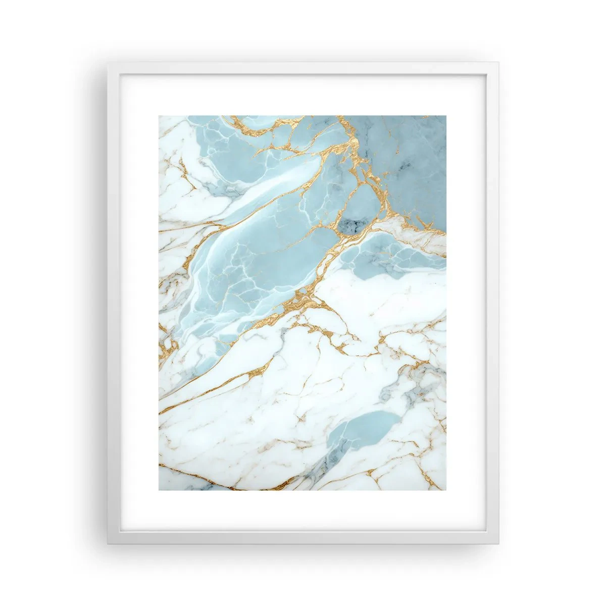 Plakat w białej ramie - Bogactwo kamienia - 40x50 cm