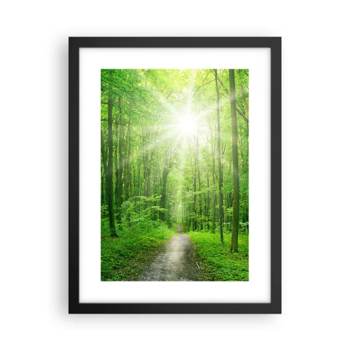 Plakat w czarnej ramie - Zielona katedra - 30x40 cm