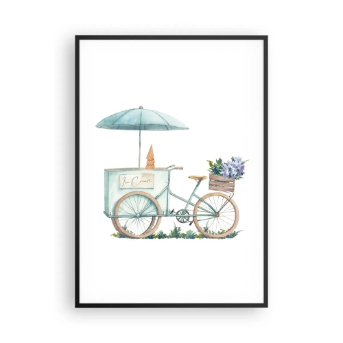 Plakat w czarnej ramie - Słodkie wspomnienie lata - 70x100 cm