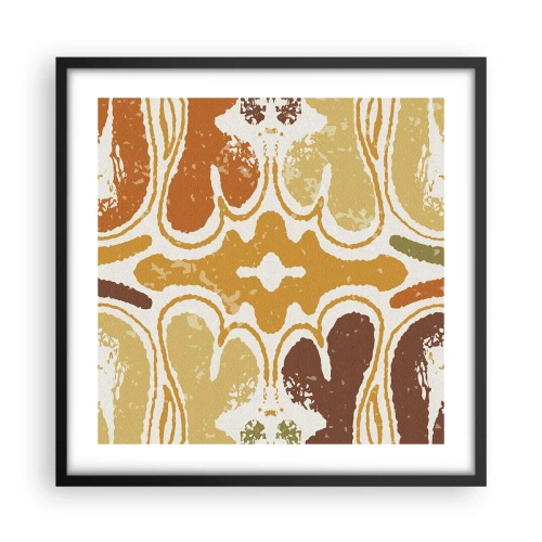 Plakat w czarnej ramie - Abstrakcja sentymentalna - 50x50 cm