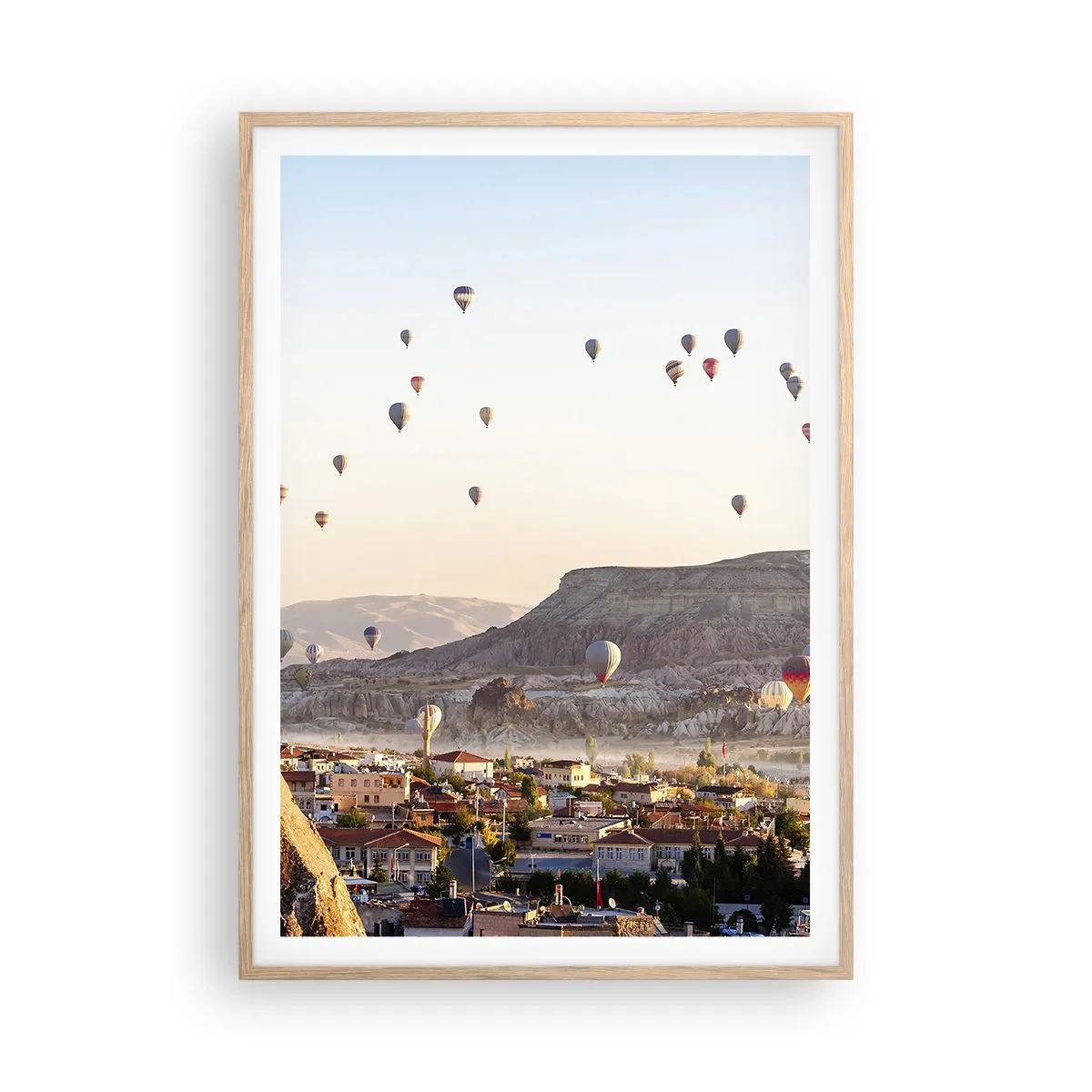 Plakat w ramie jasny dąb - Jak statki na niebie - 70x100 cm