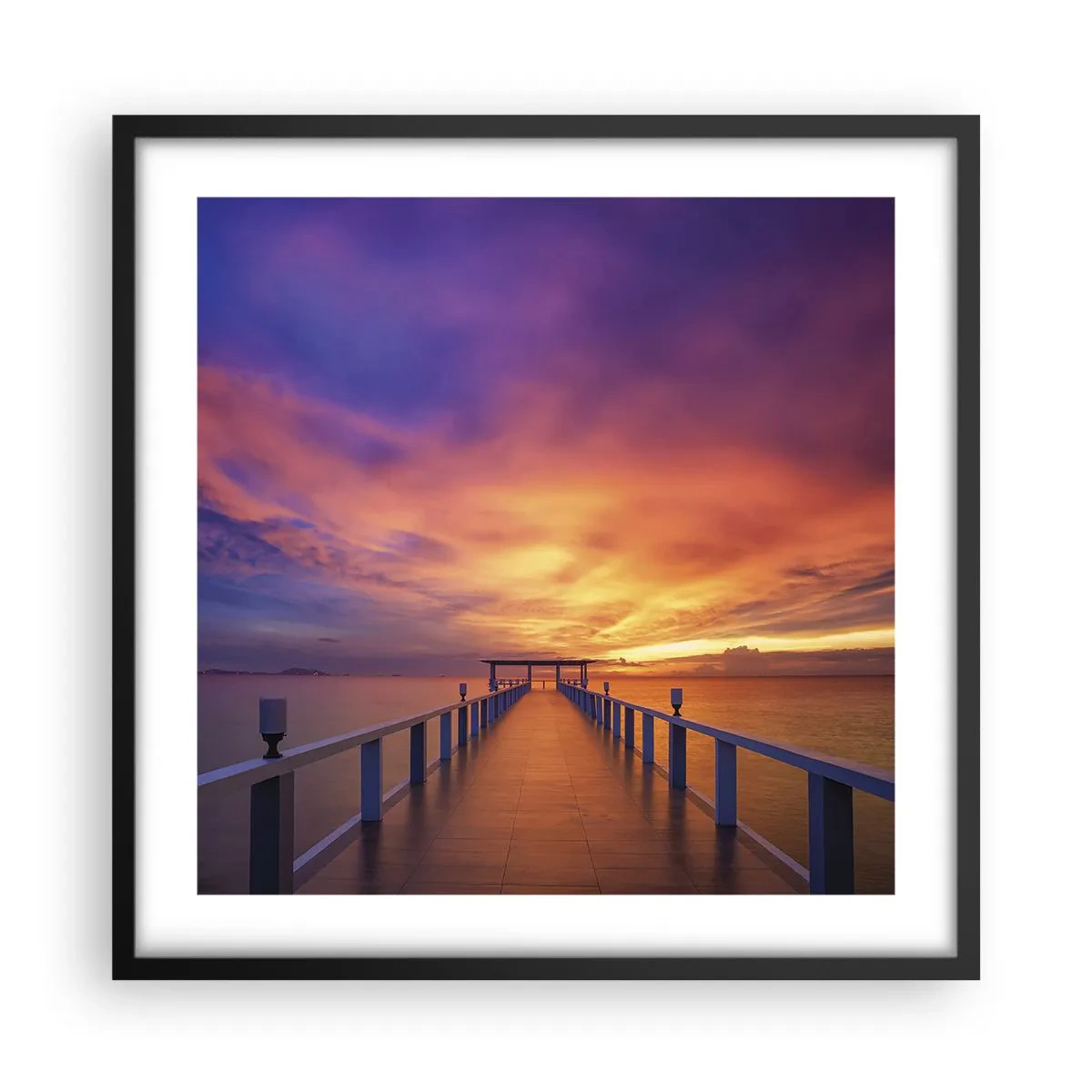 Plakat w czarnej ramie - Bez końca - 50x50 cm