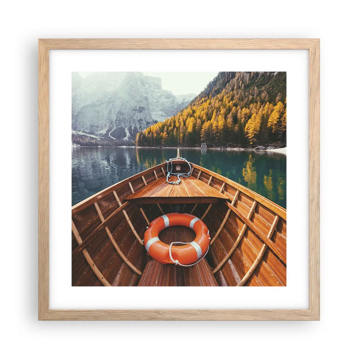 Plakat w ramie jasny dąb - Górska wycieczka - 40x40 cm