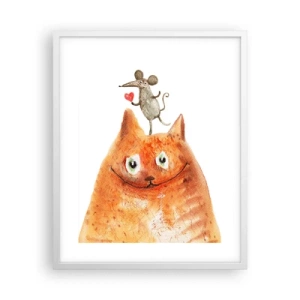 Plakat w białej ramie - Paradoksy miłości - 40x50 cm