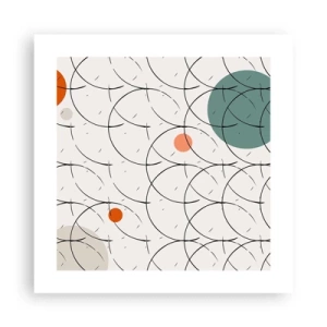 Plakat - W pop-artowym duchu - 40x40 cm