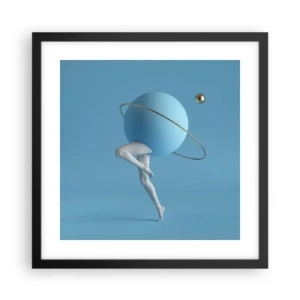 Plakat w czarnej ramie - A planety szaleją - 40x40 cm