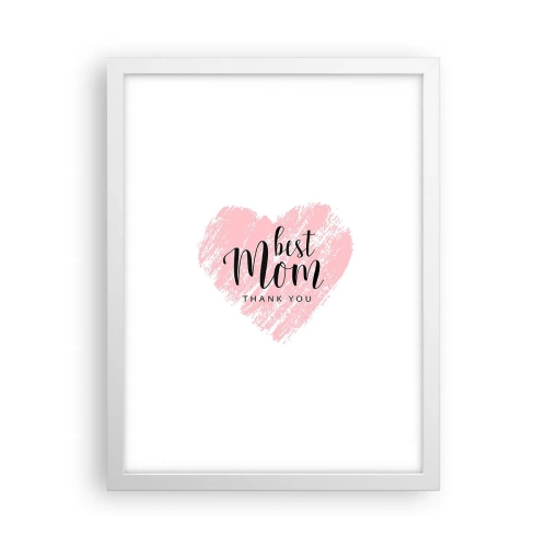 Plakat w białej ramie - Zawsze odpowiedni moment - 30x40 cm