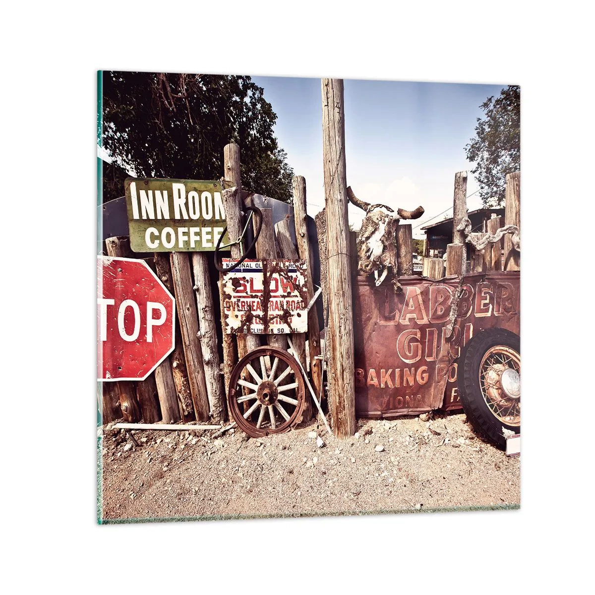 Obraz na szkle - A czas się zatrzymał - 70x70 cm