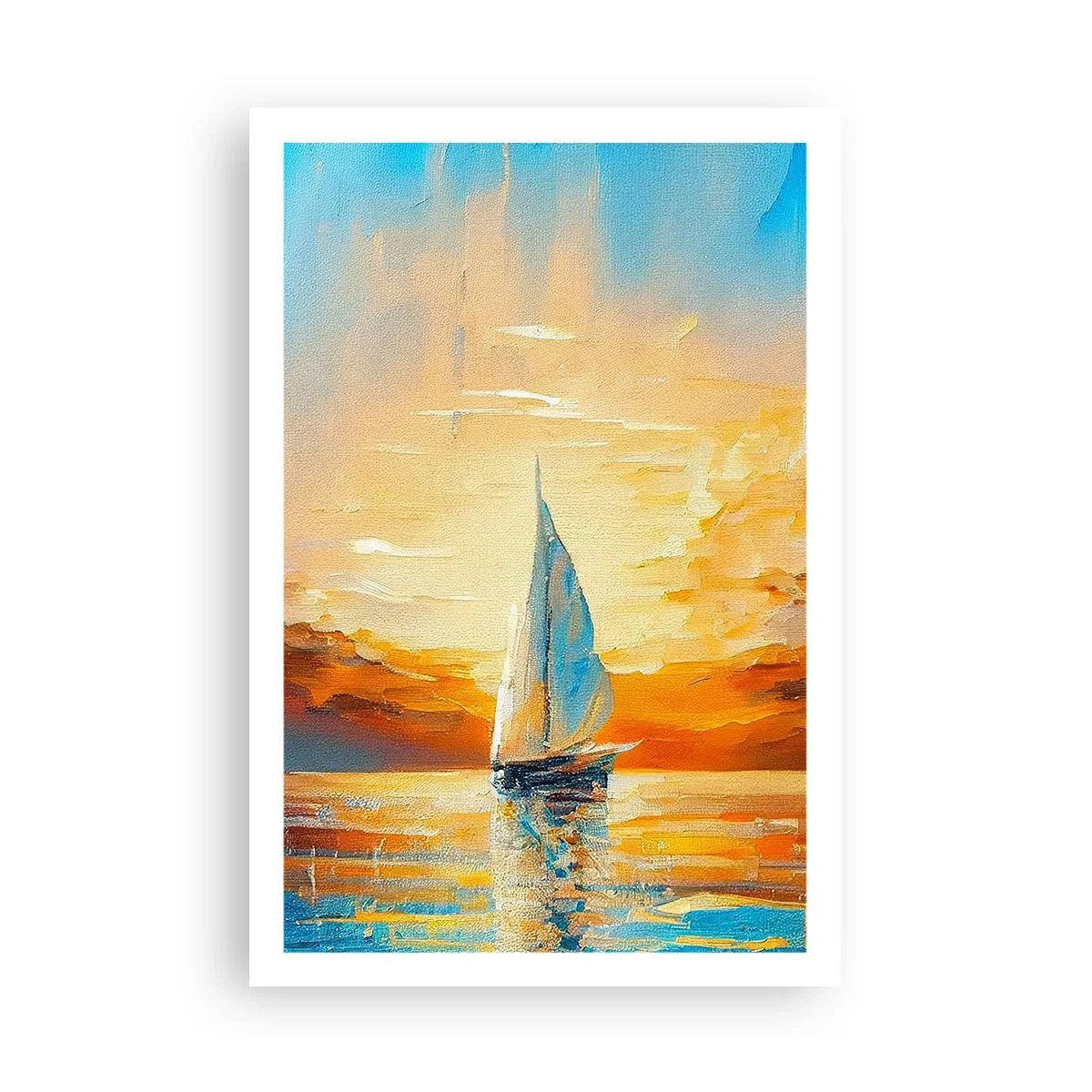 Plakat - Żegluga w złocie - 61x91 cm