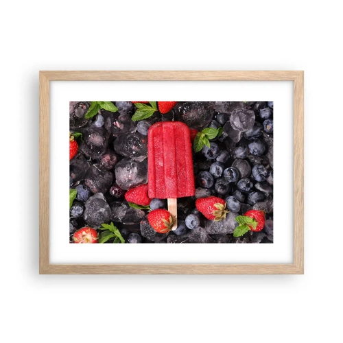Plakat w ramie jasny dąb - Smak gorącego lata - 40x30 cm