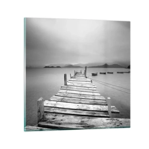 Obraz na szkle - Za górami, za morzami - 50x50 cm