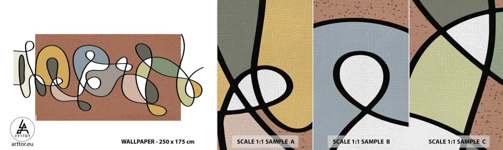 Fototapeta Próbka Premium Canvas - Abstrakcja warta uśmiechu - Nowoczesny, Abstrakcja, Sztuka - 100x30 cm