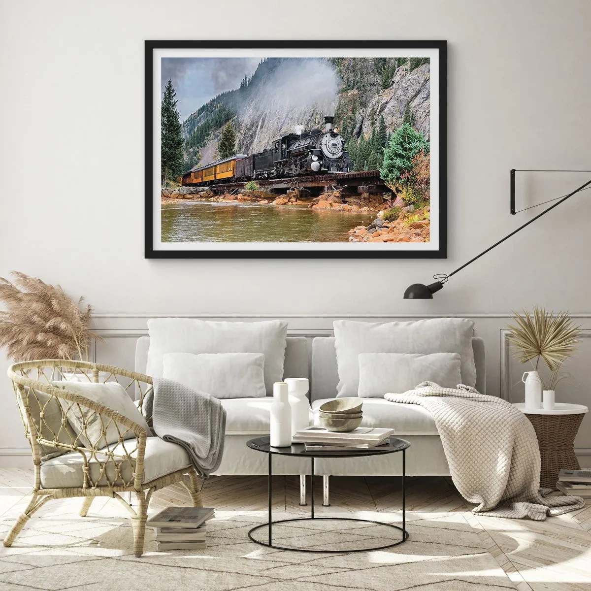 Plakat w czarnej ramie - A dokąd to? Dokąd? - 40x30 cm