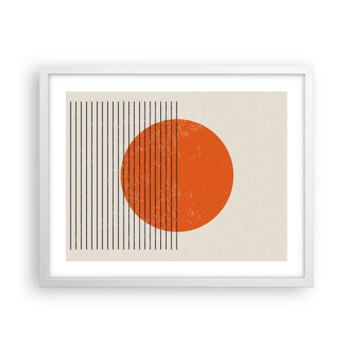 Plakat w białej ramie - Zawsze słońce - 50x40 cm