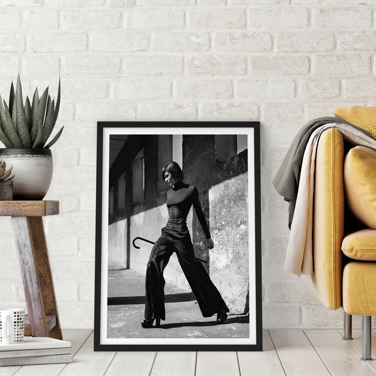 Plakat w czarnej ramie - Miejska elegancja - 70x100 cm