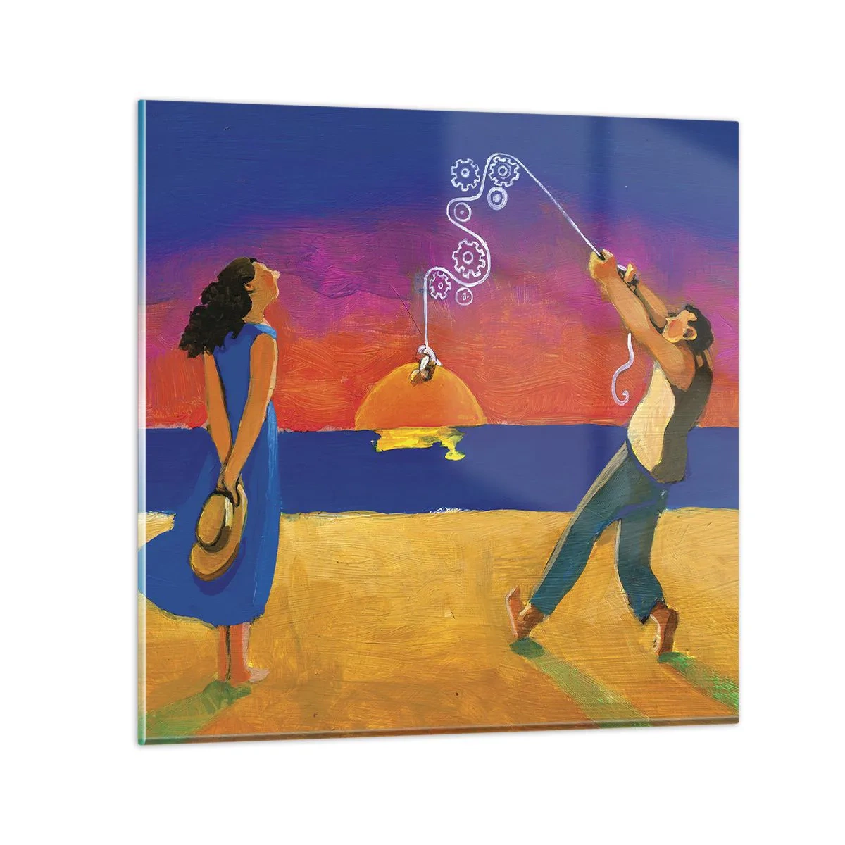 Obraz na szkle - Więcej niż gwiazdka z nieba - 60x60 cm