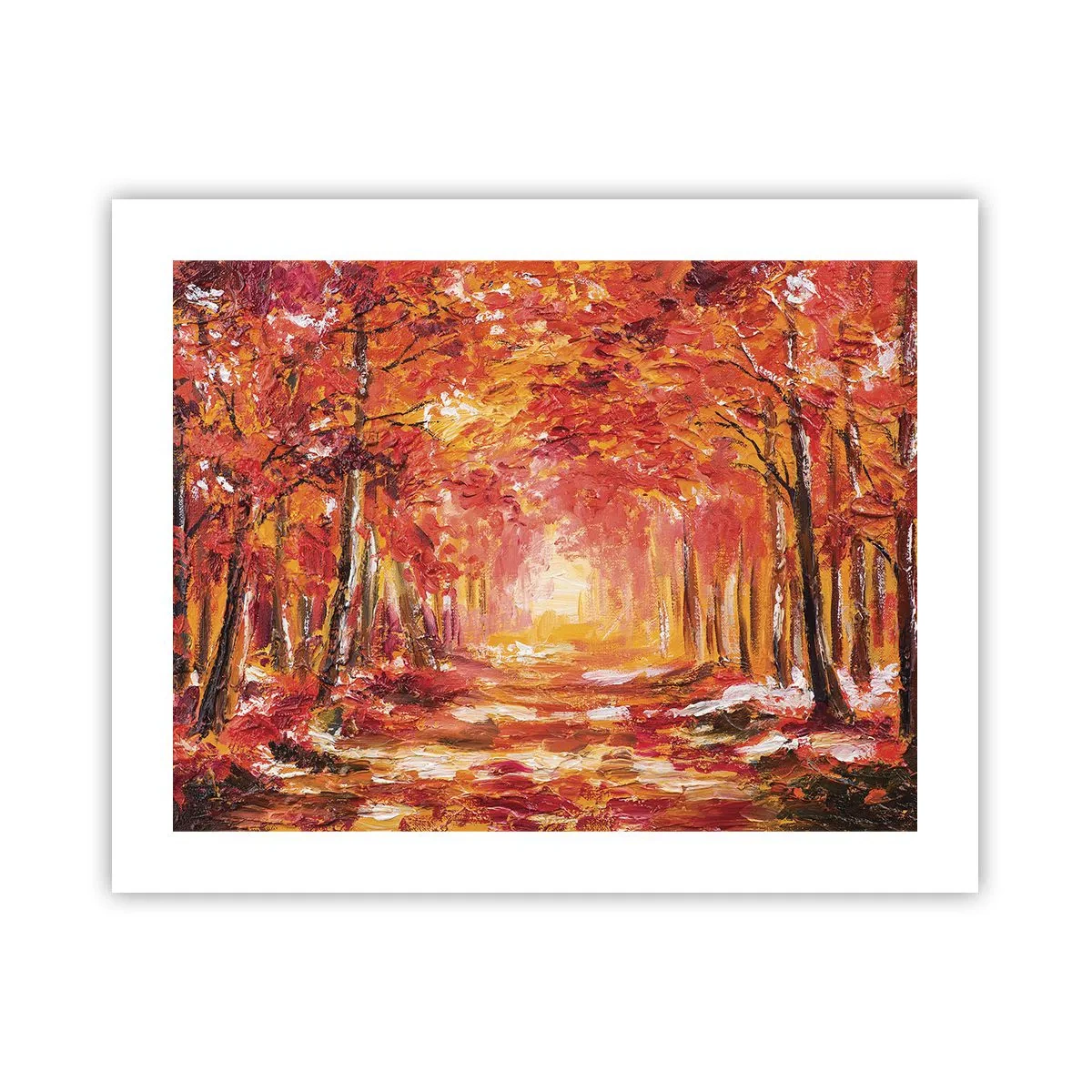 Plakat - Miedziany las - 50x40 cm