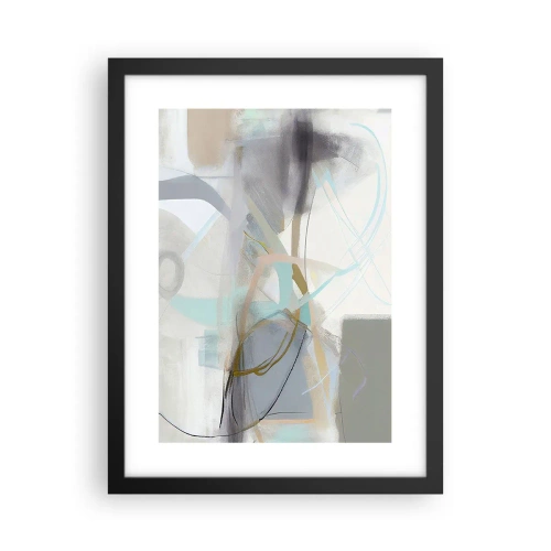 Plakat w czarnej ramie - Abstrakcja zamglona - 30x40 cm