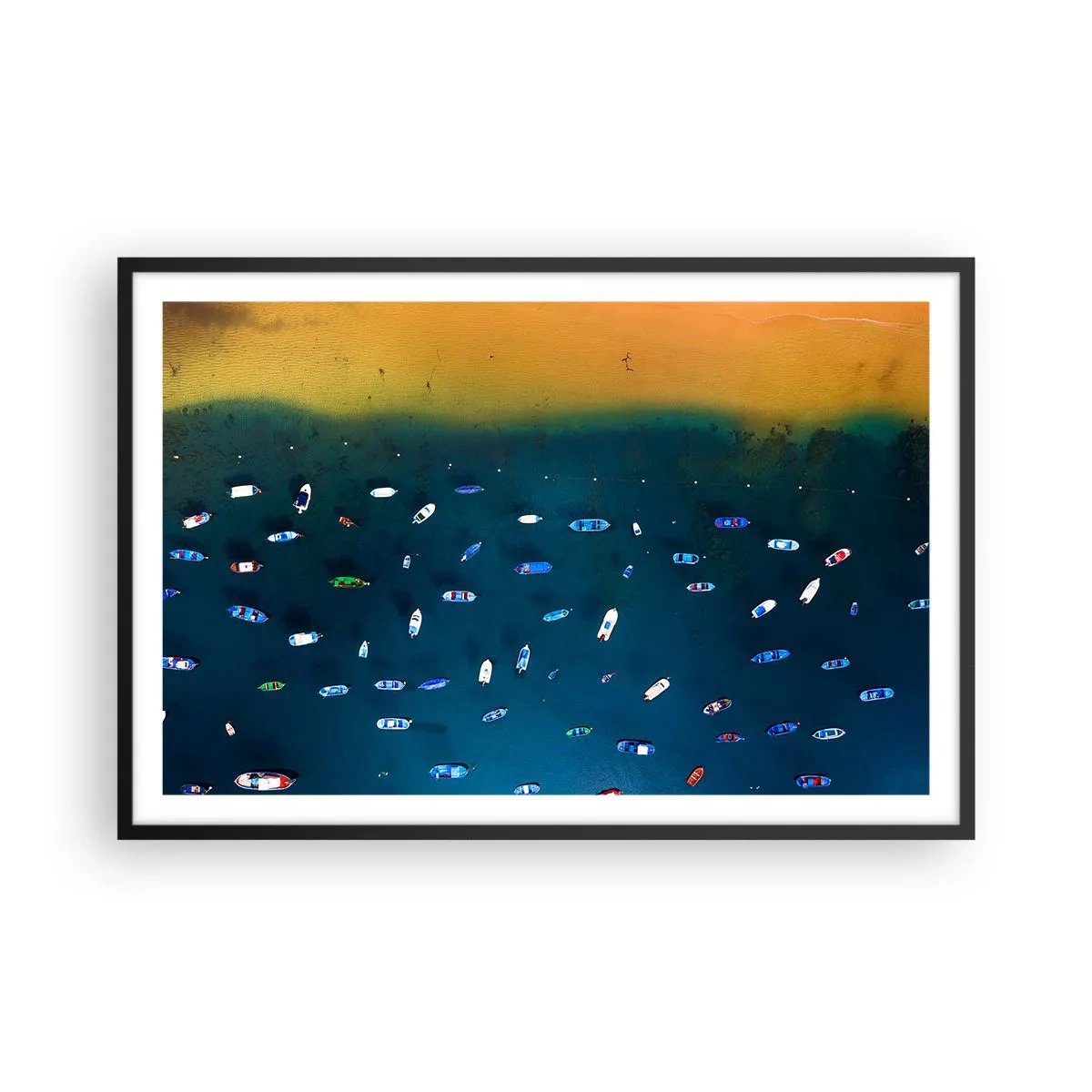Plakat w czarnej ramie - Wakacyjna gra - 91x61 cm