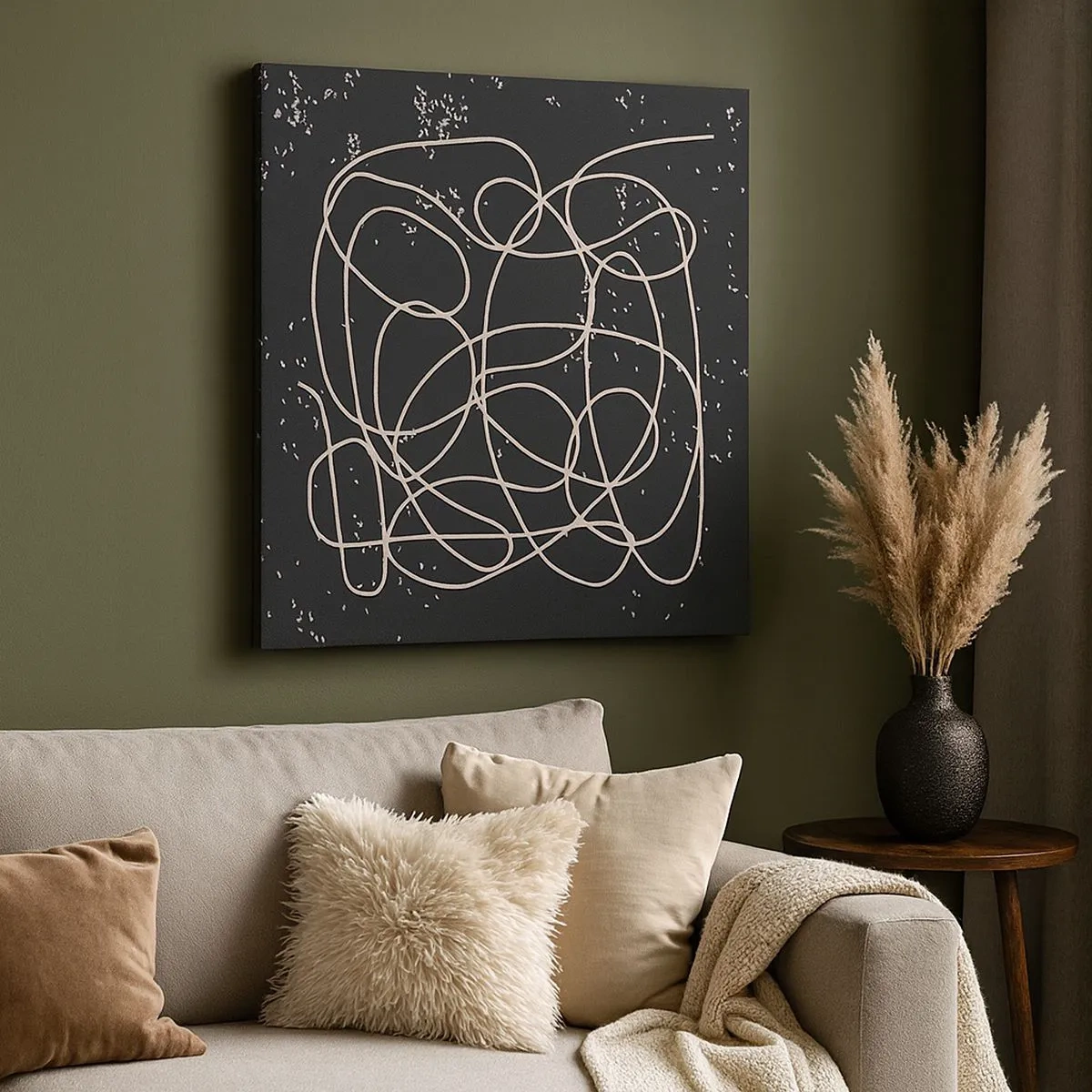 Obraz na płótnie - Błądzenie myśli - 30x30 cm