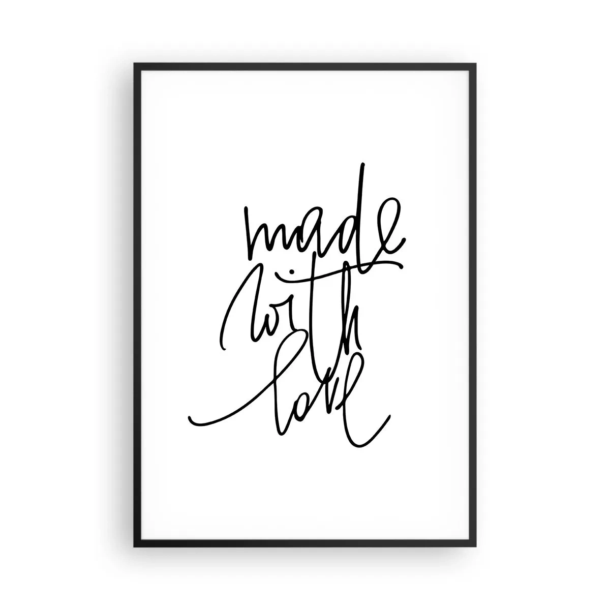 Plakat w czarnej ramie - Najlepsza marka - 70x100 cm
