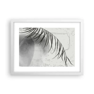 Plakat w białej ramie - Subtelna egzotyka natury - 40x30 cm