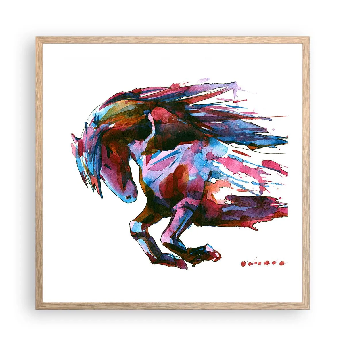 Plakat w ramie jasny dąb - W uniesieniu - 60x60 cm