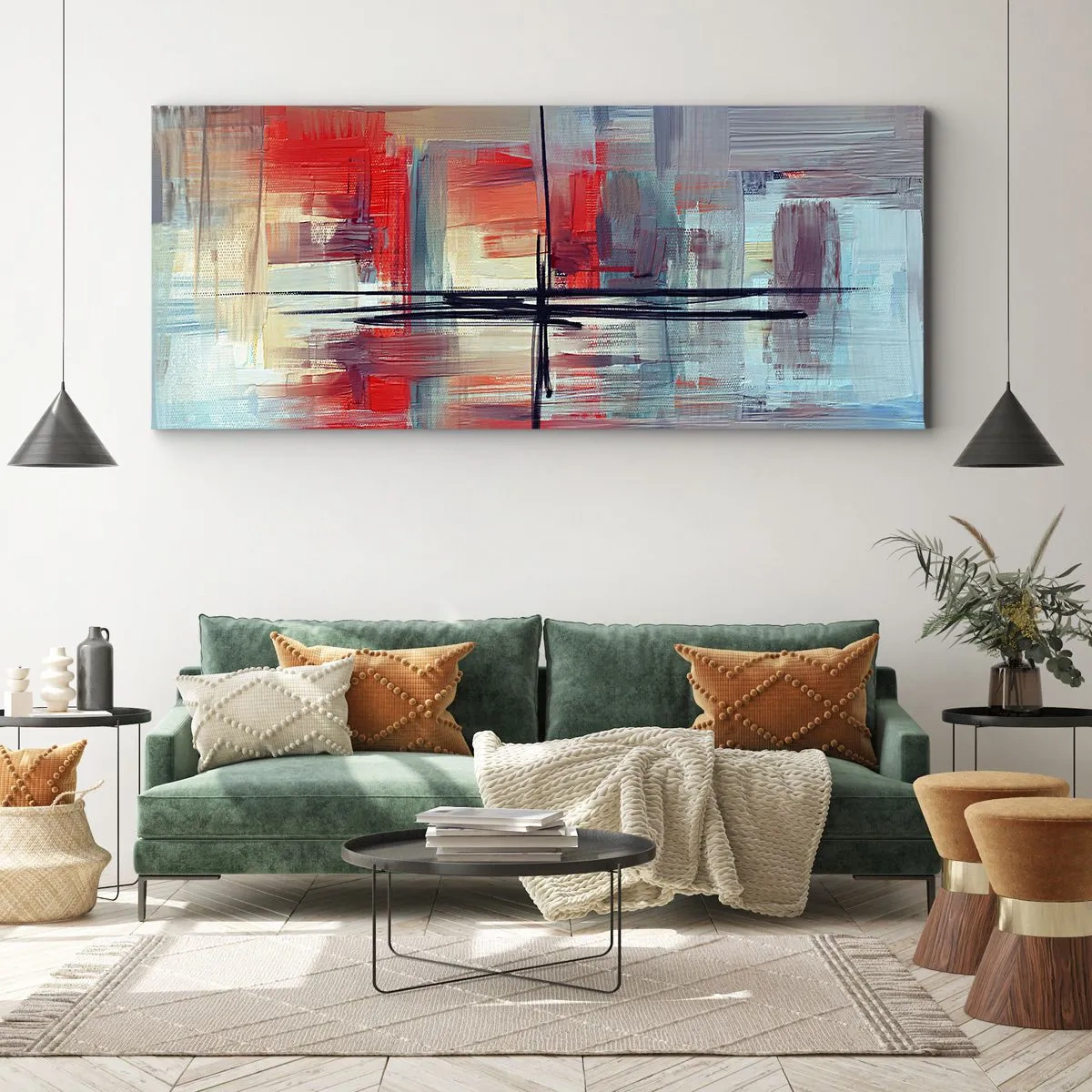 Obraz na płótnie - Pejzaż w nieznanym wymiarze - 100x40 cm