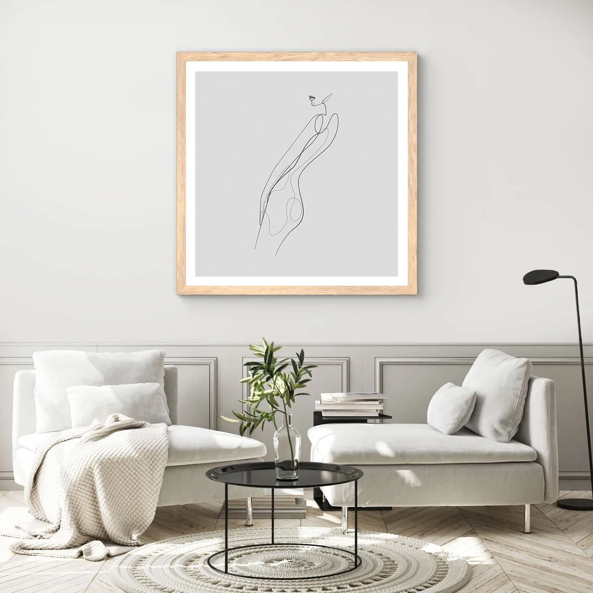 Plakat w ramie jasny dąb - Zaledwie obietnica - 50x50 cm