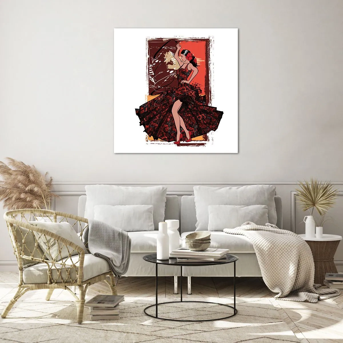 Obraz na szkle - W rytmie serca - 40x40 cm