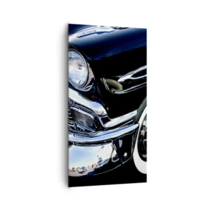 Obraz na płótnie - Klasyka w srebrze, czerni i bieli - 65x120 cm