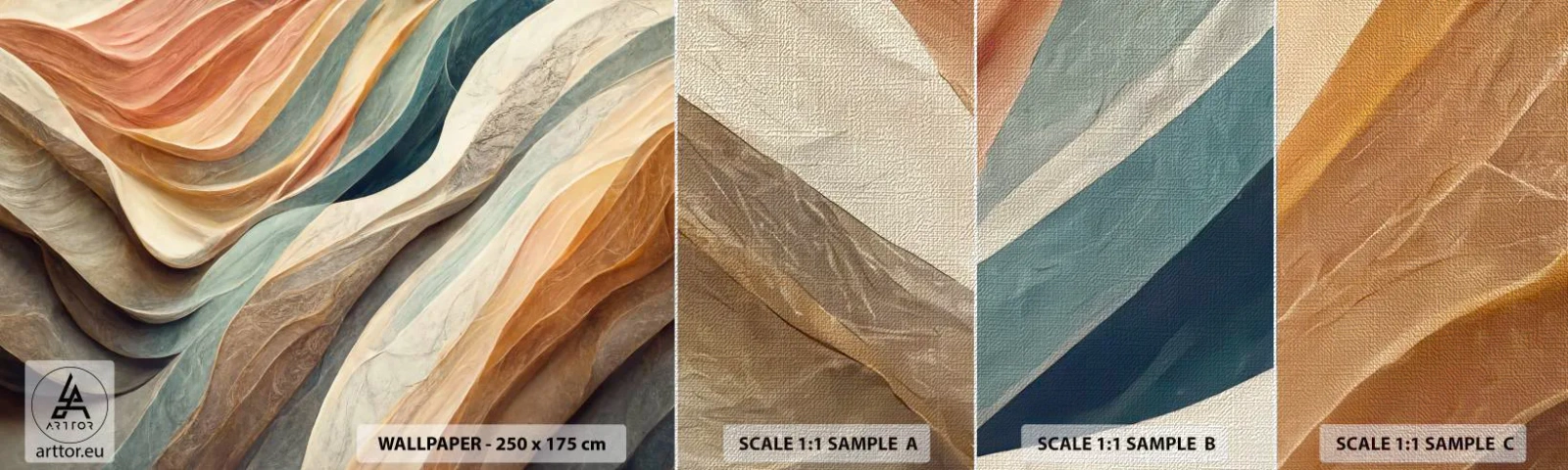 Fototapeta Próbka Premium Canvas - Chwila przed zmianą - Tekstura, Wzór, Jasny - 100x30 cm