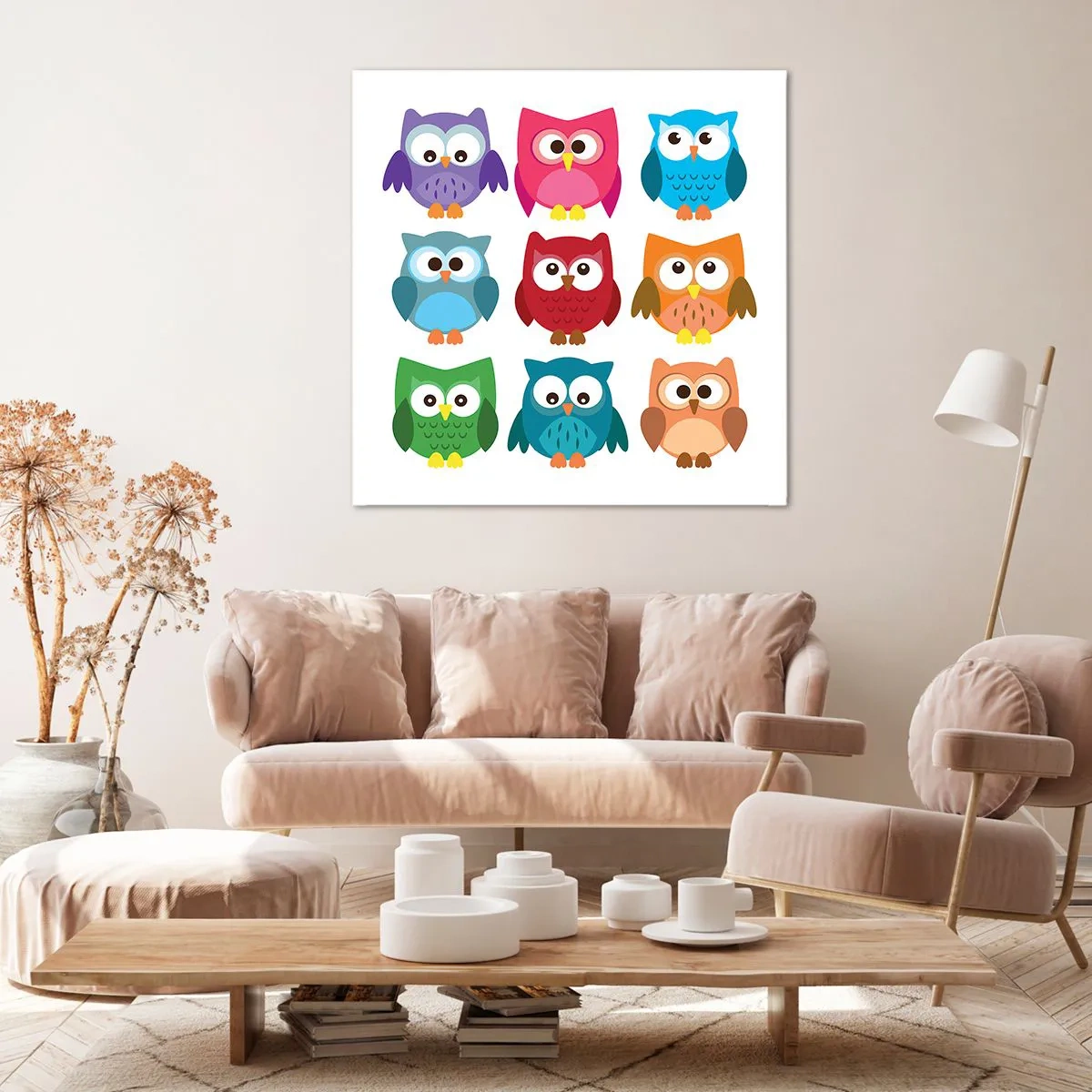 Obraz na płótnie - Różnić można się zabawnie - 40x40 cm