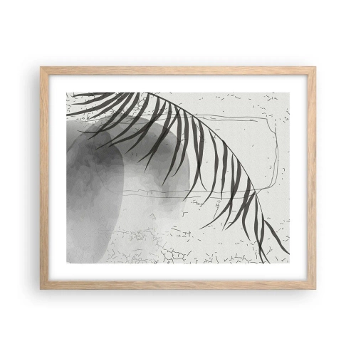 Plakat w ramie jasny dąb - Subtelna egzotyka natury - 50x40 cm