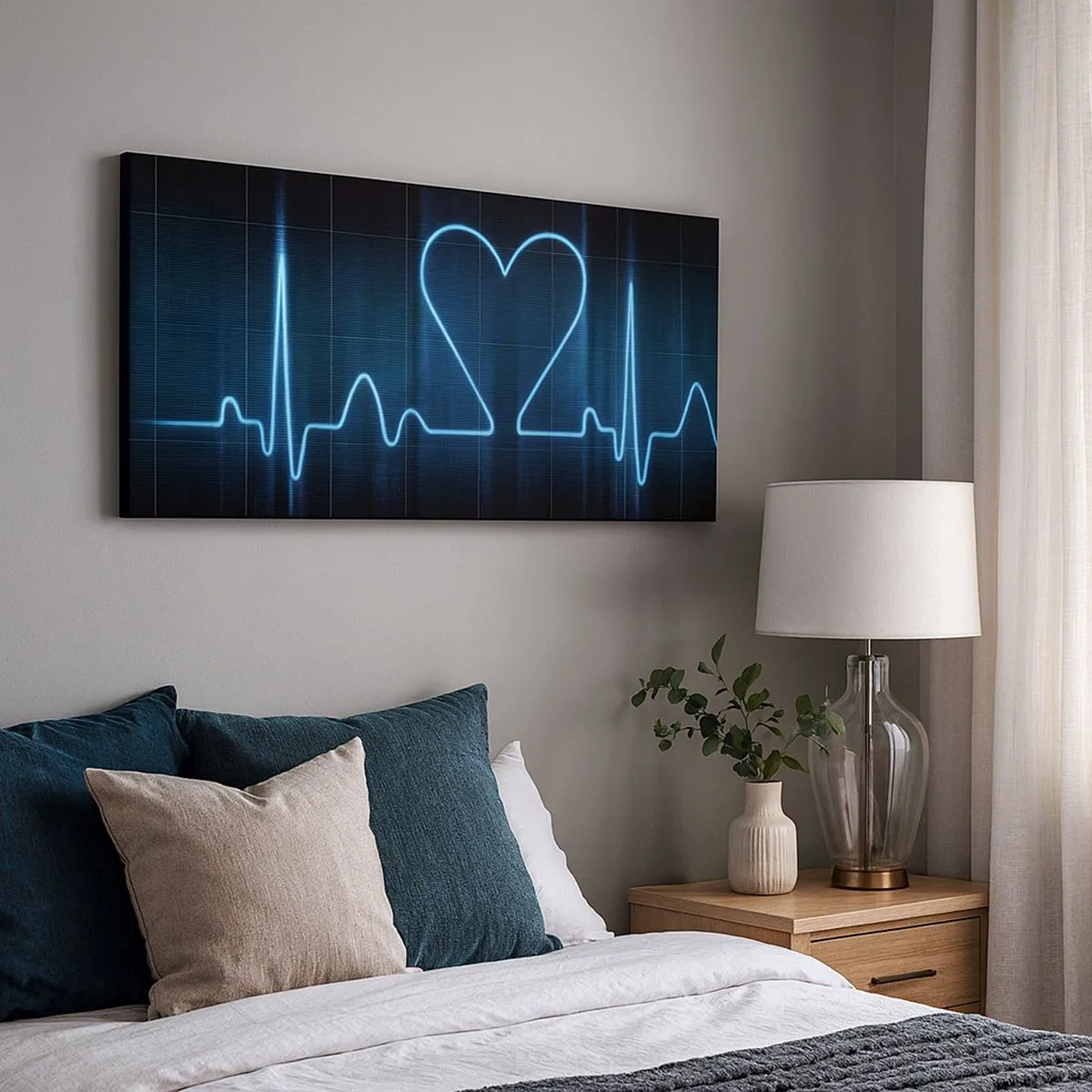 Obraz na płótnie - W rytmie serca - 100x40 cm