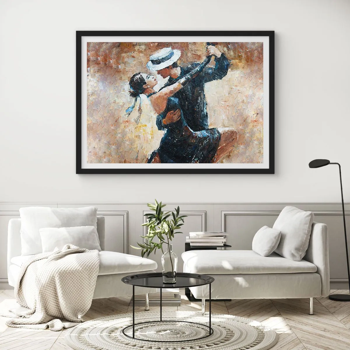 Plakat w czarnej ramie - A la Rudolf Valentino - 50x40 cm