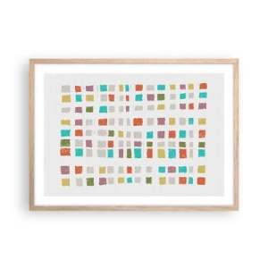 Plakat w ramie jasny dąb - Nieznana gra - 70x50 cm