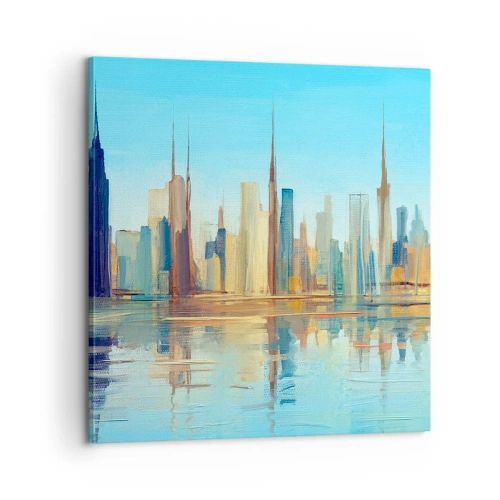 Obraz na płótnie - Słoneczna metropolia - 60x60 cm