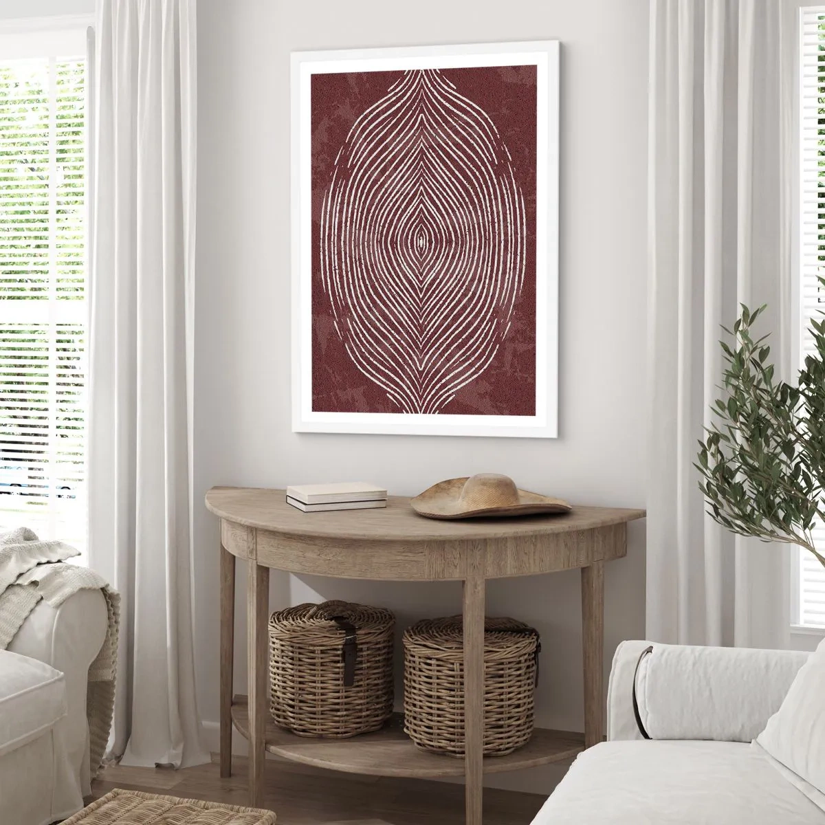 Plakat w białej ramie - Przestrzeń mówi - 30x40 cm