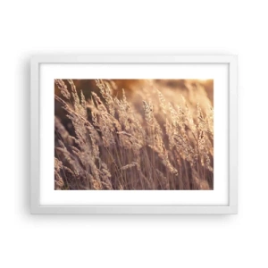 Plakat w białej ramie - Gotowe na powitanie jesieni - 40x30 cm