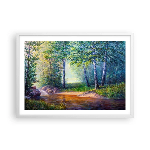 Plakat w białej ramie - Sielankowa sceneria - 70x50 cm