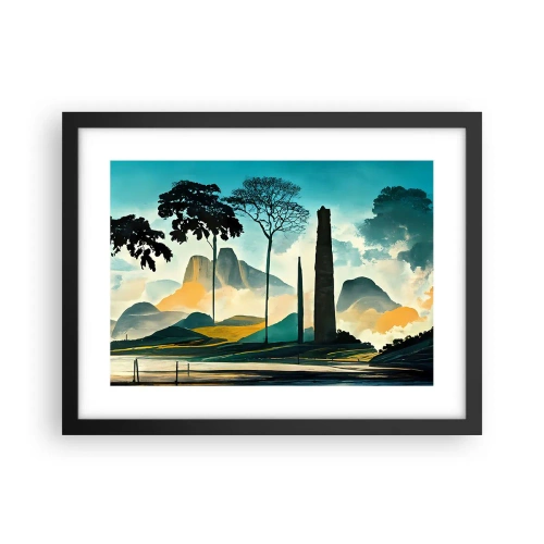 Plakat w czarnej ramie - Wciąż wyżej i wyżej - 40x30 cm