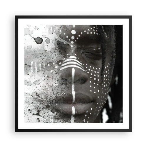 Plakat w czarnej ramie - Odkryj pierwotnego ducha - 60x60 cm