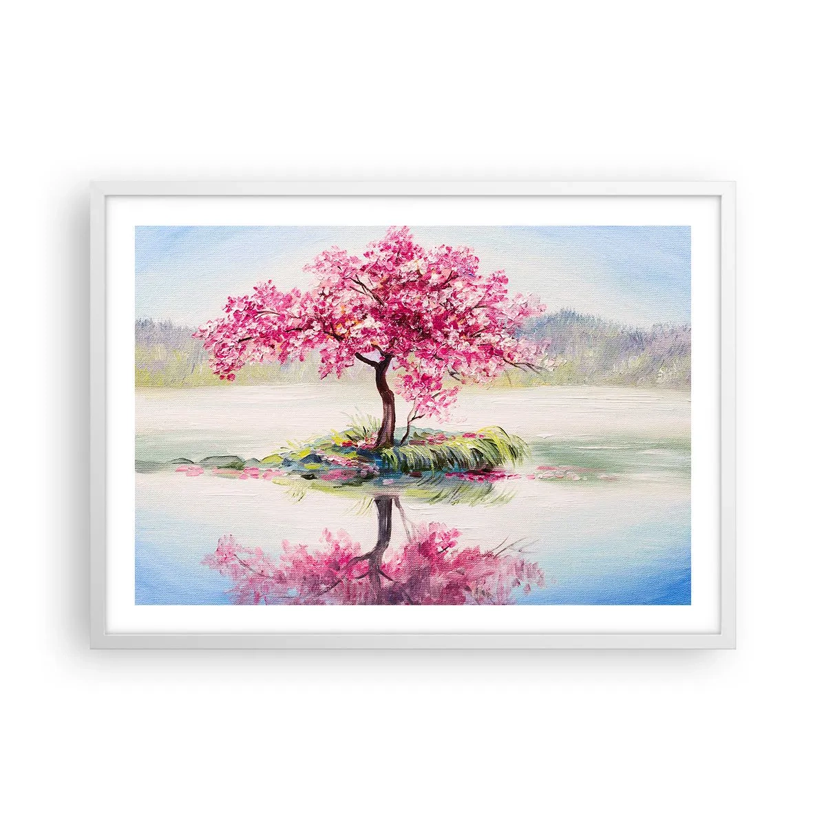 Plakat w białej ramie - Święto wiosny - 70x50 cm